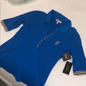 Brand New JUICY COUTURE POLO WITH GOLD DETAILS